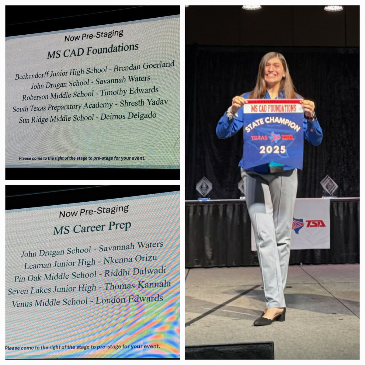 Hector Portillo (@hportillo_jds) on Twitter photo Huge congratulations to Savanah for earning 1st place CAD Foundations and Top 5 Career Prep at the TSA State Conference!! Nationals Conference here we come!!! <a href="/GThomas_SEC/">George C. Thomas</a> <a href="/VDeAvila_SEC/">Veronica De Avila</a> <a href="/JonFlores_EP/">๐๐ผ๐ป ๐๐น๐ผ๐ฟ๐ฒ๐</a> #TeamSISD Huge congratulations to Savanah for earning 1st place CAD Foundations and Top 5 Career Prep at the TSA State Conference!! Nationals Conference here we come!!! <a href="/GThomas_SEC/">George C. Thomas</a> <a href="/VDeAvila_SEC/">Veronica De Avila</a> <a href="/JonFlores_EP/">๐๐ผ๐ป ๐๐น๐ผ๐ฟ๐ฒ๐</a> #TeamSISD