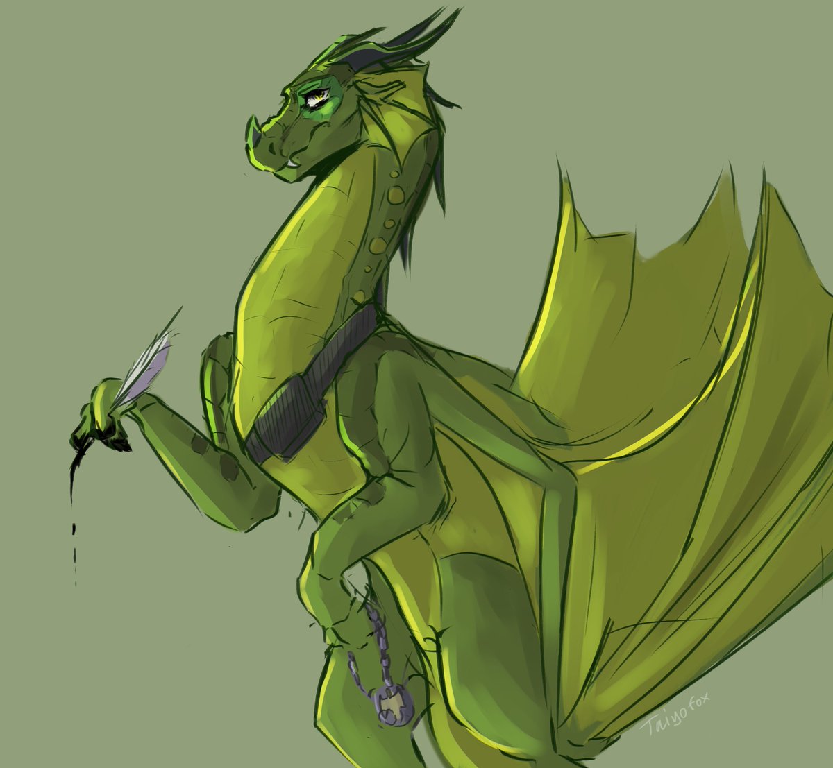 taiyofox's tweet photo. chameleon 🦎

#wof #wingsoffire https://t.co/LmLwvzcZAP