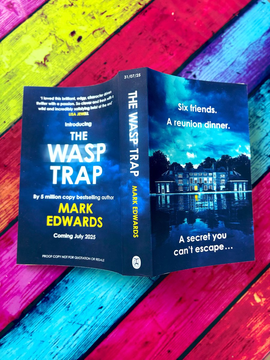 Isabelle Broom (@isabelle_broom) on Twitter photo Could I BE any more delighted to have a proof of #TheWaspTrap by <a href="/mredwards/">Mark Edwards</a>? No. No, I could not!! 🐝🍾💀 Could I BE any more delighted to have a proof of #TheWaspTrap by <a href="/mredwards/">Mark Edwards</a>? No. No, I could not!! 🐝🍾💀
