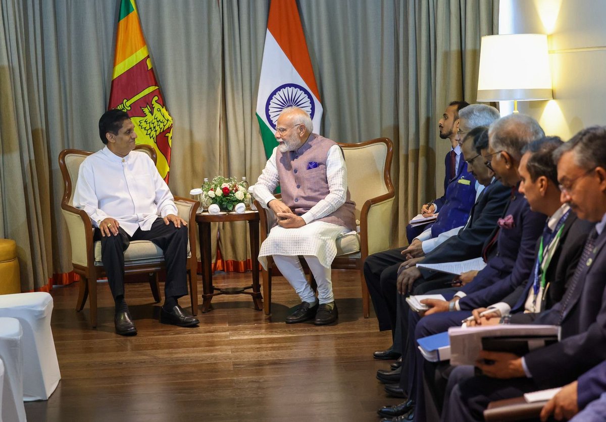 Glad to meet Sri Lanka’s Leader of the Opposition, Mr. Sajith Premadasa. Appreciated his personal contribution and commitment to strengthening India-Sri Lanka friendship. Our special partnership receives support in Sri Lanka cutting across party lines. Our cooperation and robust