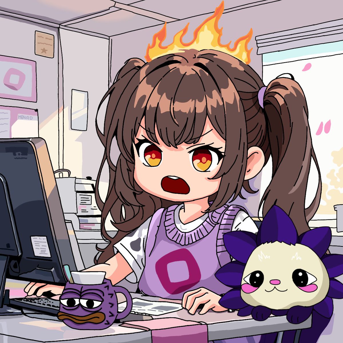 JN_Jeannieeee's tweet image. Not going to Thailand for meeeet up &amp;amp; enjoy splash night? no problem! 

I will just yapping at @monad_xyz DC full power! 🔥😤😭😭😭

#cryinginside