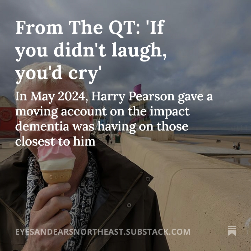 Dementia is something that many of us encounter. This is a moving account of how it can impact a family, done with the delicate light-touch of an outstanding writer with first-hand experience.
eyesandearsnortheast.substack.com/p/from-the-qt-…