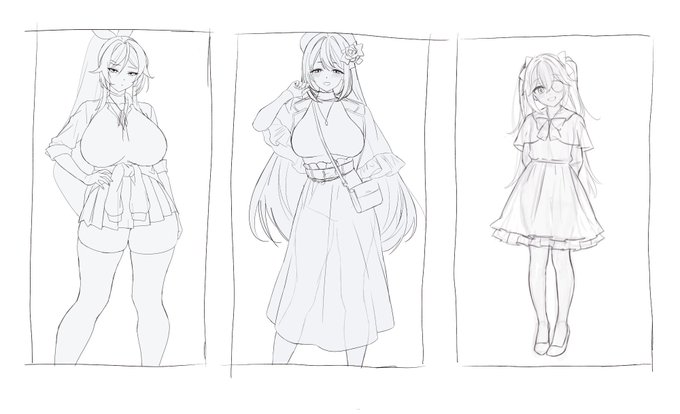 こういう描くだけで満足して死蔵してる絵が無限にある 