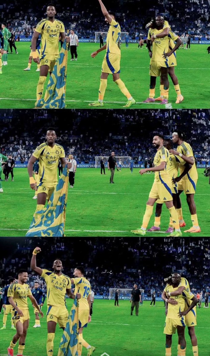 ألف مبروك للعالمي هذا الفوز المستحق! 🎉💛💙 أداء رائع يليق بالبطل، وجمهور النصر دائمًا في الموعد. 👏🔥

#النصر_الهلال #فوز_النصر #العالمي_قدها #ديربي_الرياض #CR7 #ابطال_الديربي #رونالدو #النصر #البليهي #السعودية #عيدكم_مبارك