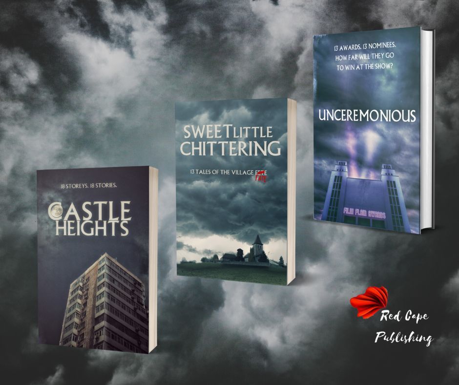 RCP, along with Tony Sands &amp; MJ Dixon, presents intertwining anthologies: Castle Heights, Sweet Little Chittering, and Unceremonious.
*Castle Heights* [buff.ly/4ciW779]
*Sweet Little Chittering* [buff.ly/77LVTom]
*Unceremonious* [buff.ly/yhnvLtC]
