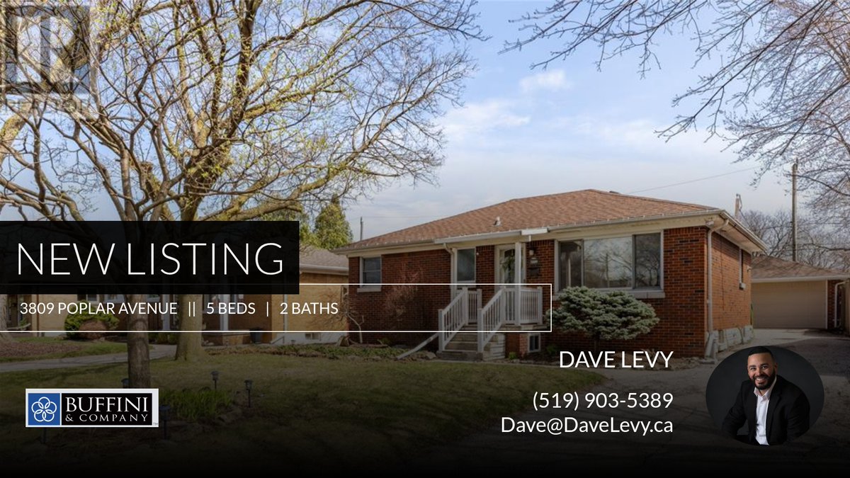 📍 New Listing 📍 Take a look at this fantastic new property that just hit the market located at 3809 Poplar Avenue in Windsor. Reach out here or at (519) 903-5389 for more information homeforsale.at/3809_POPLAR_AV…
