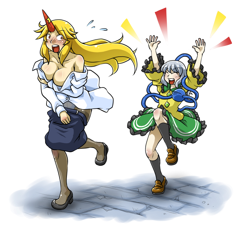 過去に描いた東方の勇儀さん詰め合わせです。逞しそうなOLのイメージで、こいしによくちょっかい出される的な設定も入れてました。 