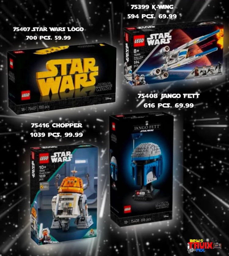 BlogsBrick's tweet photo. Four new Lego Star Wars 2025 sets first look images, thanks to @itavix_bricks

Releasing 1st May 2025

#Lego #Legonews #Legoleaks #Legostarwars #StarWars https://t.co/uGINvjFq5w
