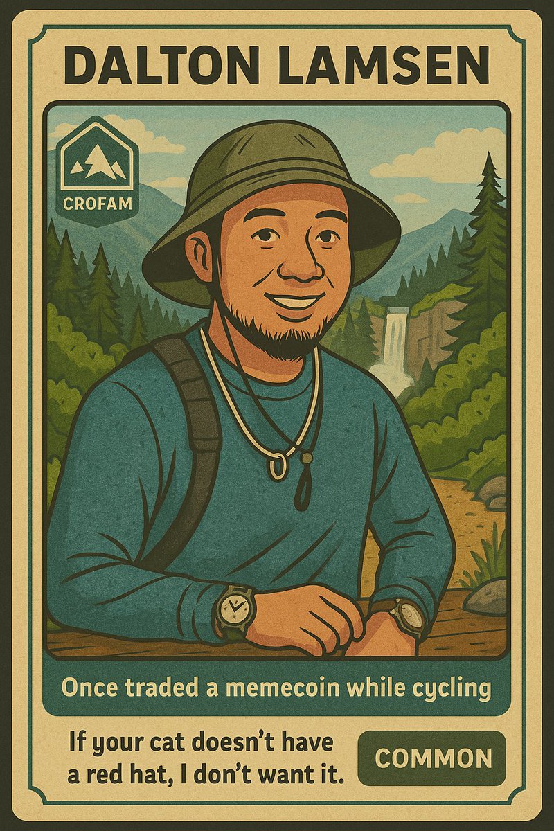 Dalton_Lamsen's tweet photo. To All My Followers, Friends, My ♥️#CROfam & #Disney #Family, 🔁FOLLOW👉🏽 @CardsCronos

Thanks bro #CardsOfCronos , i'l keep an eye for this #CronosChain collection, i need this #Cronos
 🖼️#NFT ♥️♥️♥️

Join @cryptocom use codes for free💲
👉🏽Referral 💝 code: fakbypc4jk
👉🏽🎁Link: https://t.co/Jyw42QE43A

#NFTs #NFTCollection #NFTCommunity #Cryptocurency #Crypto #CRO #BornBrave #FFTB #LetsCro @Croginal #Croginals #Cat #Cats
