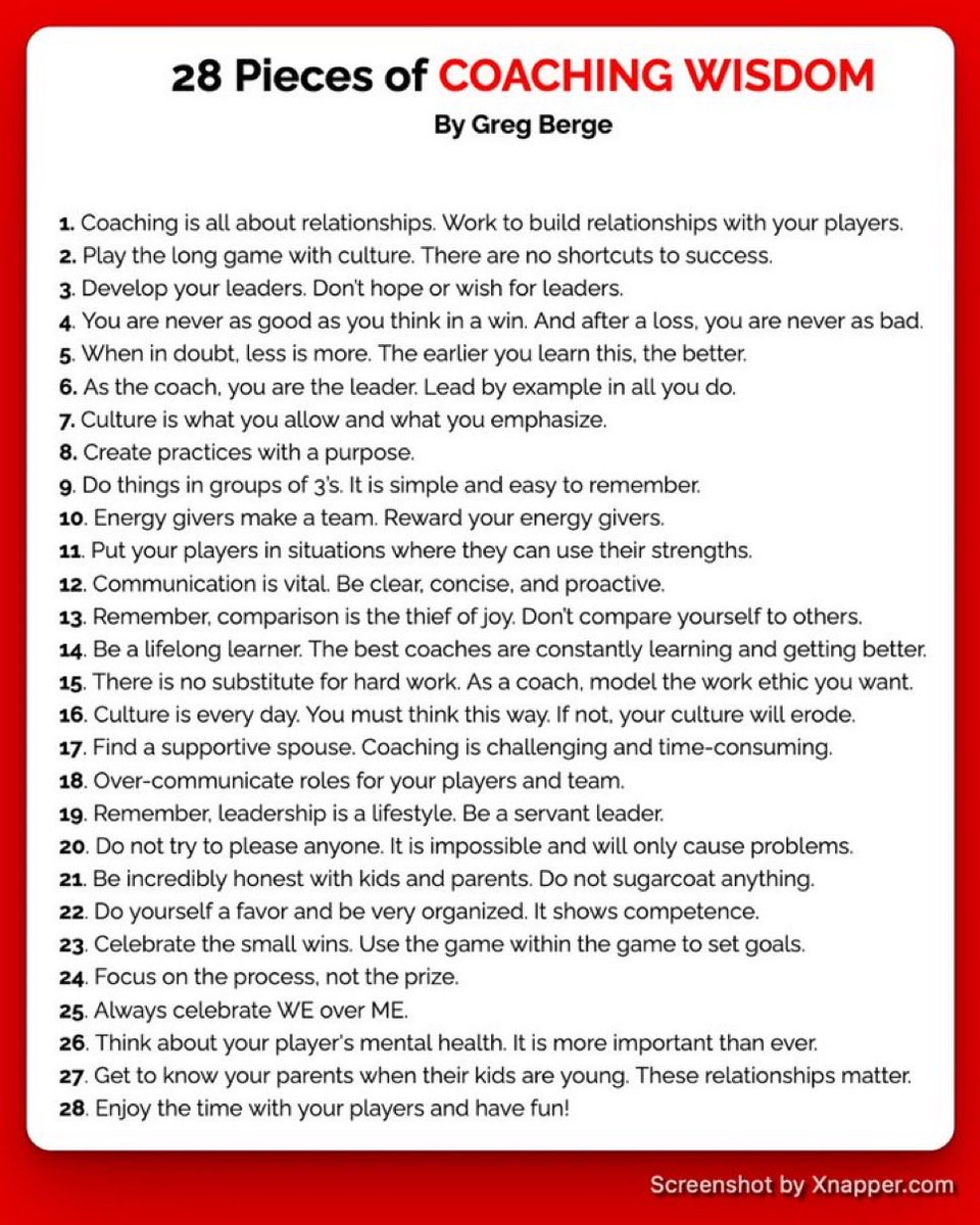 28 Pieces of Coaching Wisdom.

Built over 30+ years.
Simple. Relevant. Timeless.

What would you add?