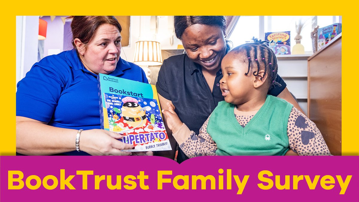 If you work with families who have received our #Bookstart Toddler or Pre-schooler packs, please encourage them to take our Family Survey!

We want to hear their views to understand the difference our programmes are making, so please do share this link:

online1.snapsurveys.com/Interview/faeb…