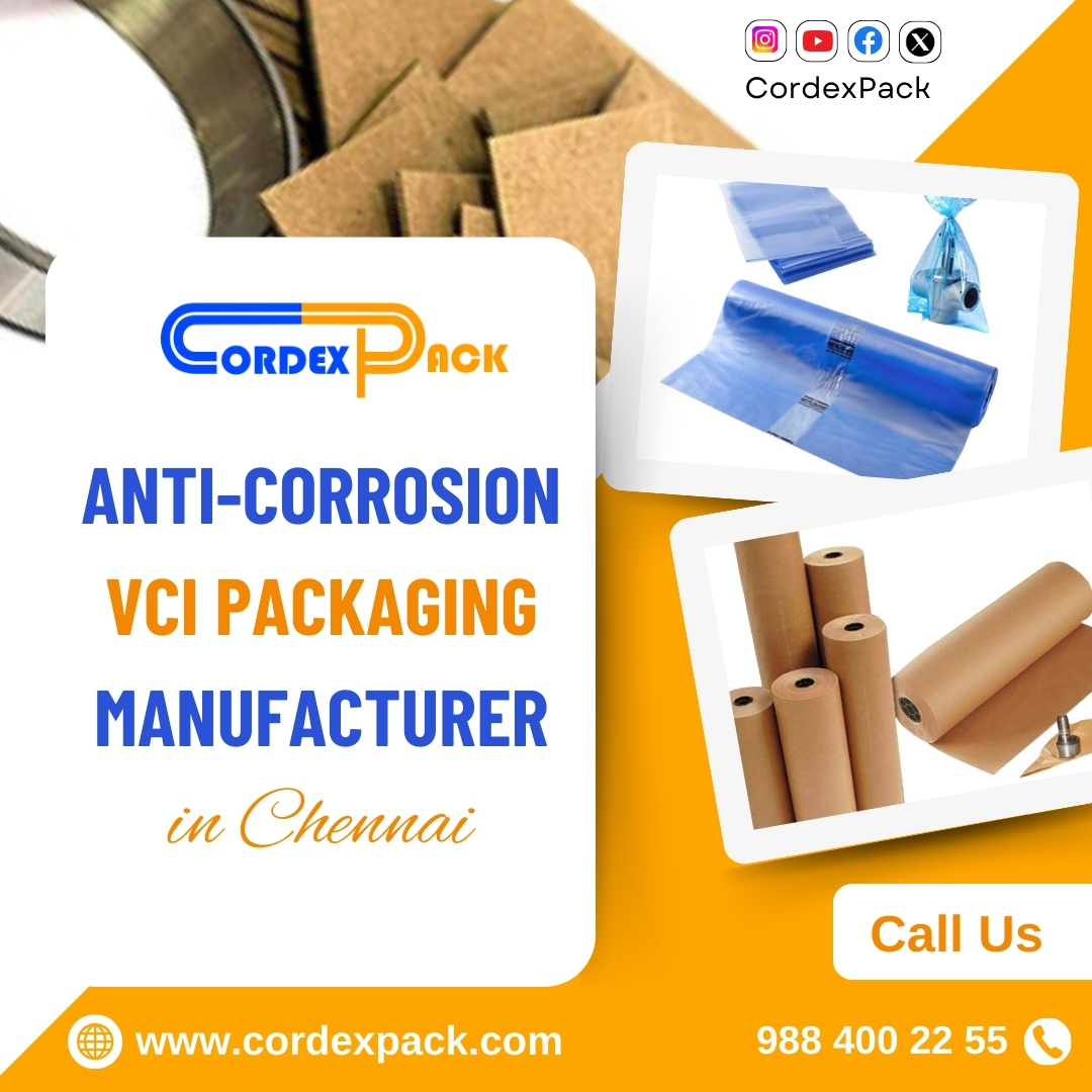CordexPack's tweet image. Our advanced Volatile Corrosion Inhibitor (VCI) technology ensures long-lasting protection during storage and transit

#AntiCorrosionPackaging #VCITechnology #RustPrevention #IndustrialPackaging #MetalProtection #MadeInChennai #SupplyChainSolutions #ManufacturingExcellence