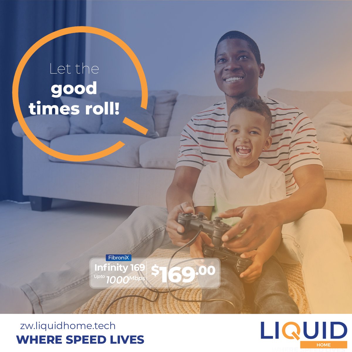 Let the good times roll with Liquid's Home Unlimited Infinity packages! 

Experience seamless connectivity and endless possibilities. Enjoy quality time with your family and stay connected! 

Sign up today and feel the difference! loom.ly/met8TGM #LiquidHome