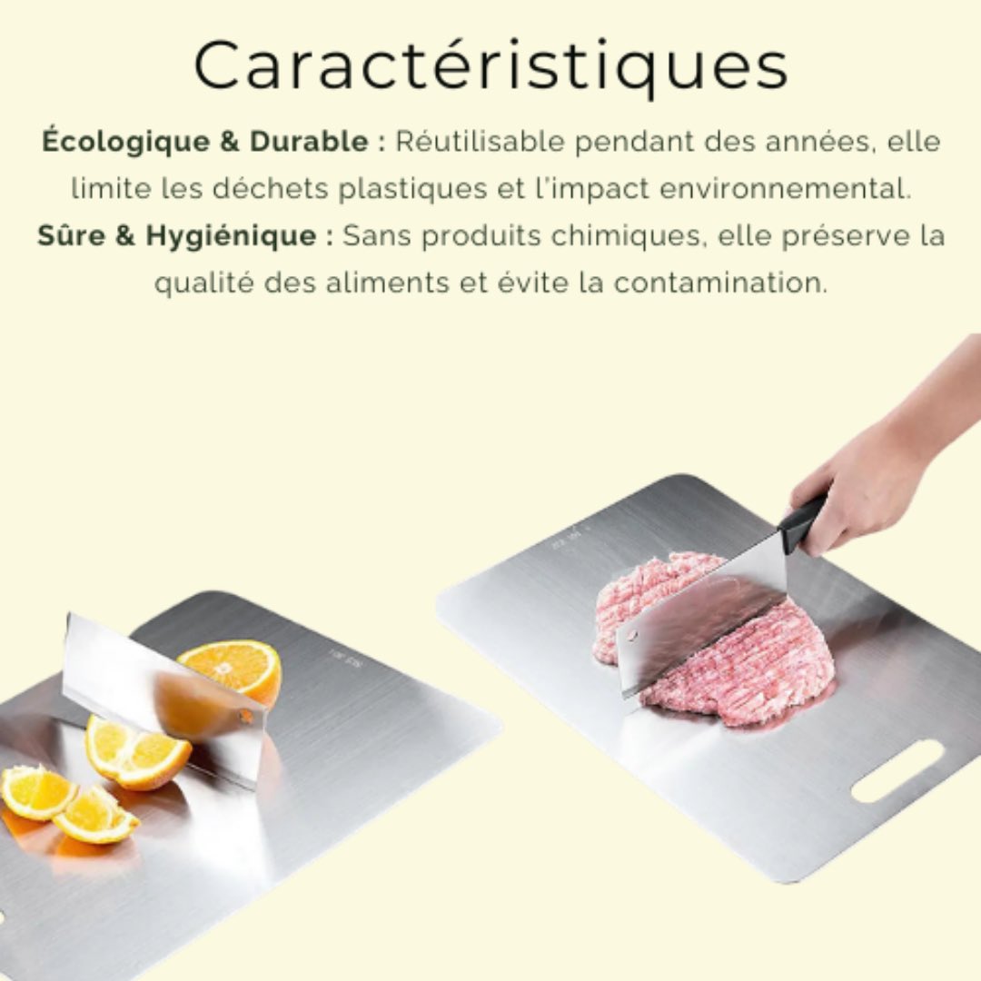 Verdyo_'s tweet photo. 🔪 Passez à l’éco-responsabilité avec notre planche à découper en inox ! 🌱
🛒 Commandez maintenant et adoptez un mode de vie plus durable → https://t.co/xCp3PvgDMJ
#CuisineÉco #ZéroDéchet #Inox #ConsommationResponsable #ModedeVieDurable https://t.co/gmGcNPtTxA