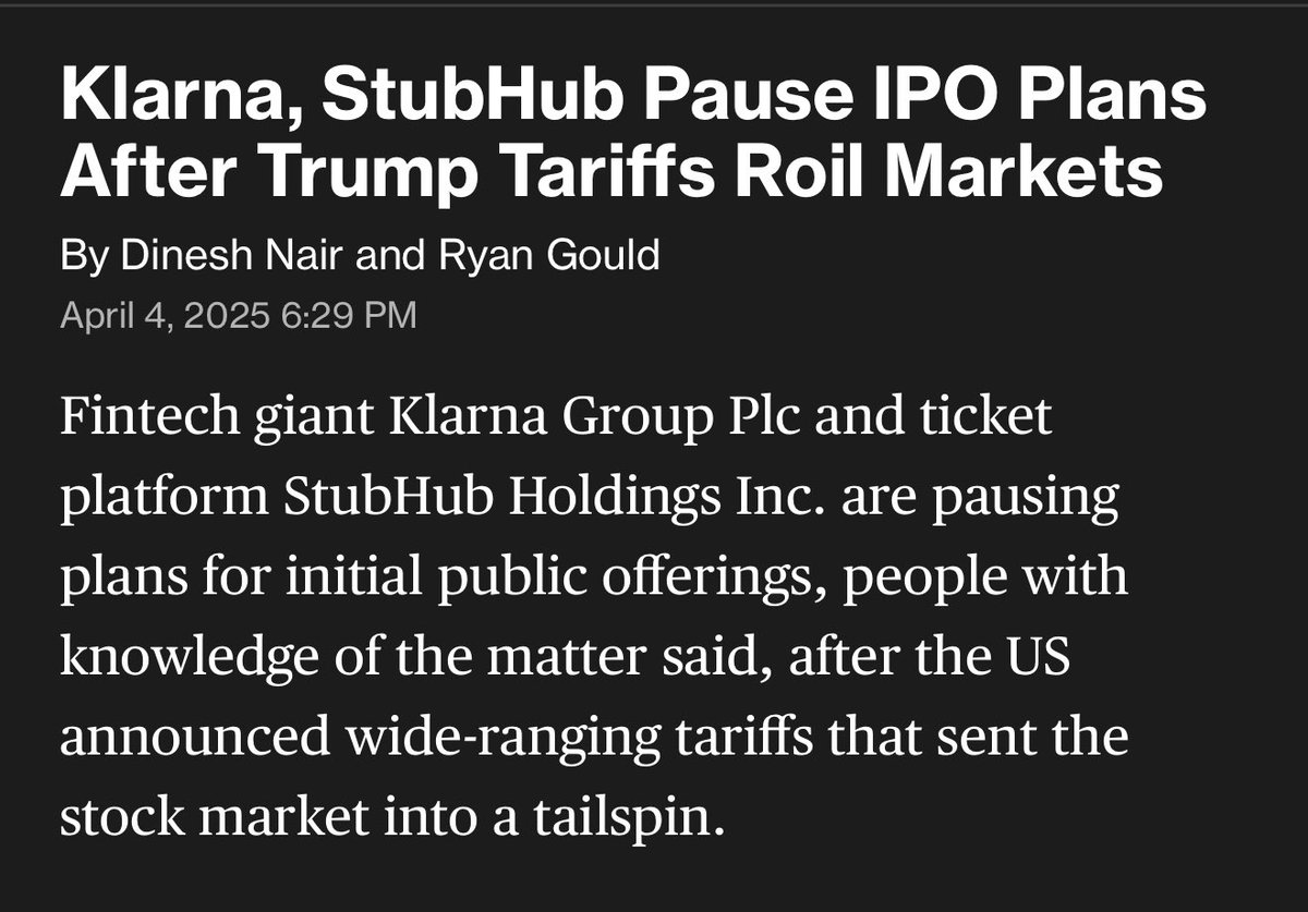 eu/acc (@euacchq) on Twitter photo Klarna, founded in 🇸🇪🇪🇺 Sweden, is pausing its US IPO
We hope <a href="/vonderleyen/">Ursula von der Leyen</a> ‘s team will hear <a href="/SwedishPM/">Ulf Kristersson</a> ’s call for Capital Markets Union so that Swedish unicorns can IPO in Europe
Sweden can count on us to push and increase the pressure to make this happen
cc:<a href="/tomsamuelsson/">Tom Samuelsson</a> Klarna, founded in 🇸🇪🇪🇺 Sweden, is pausing its US IPO
We hope <a href="/vonderleyen/">Ursula von der Leyen</a> ‘s team will hear <a href="/SwedishPM/">Ulf Kristersson</a> ’s call for Capital Markets Union so that Swedish unicorns can IPO in Europe
Sweden can count on us to push and increase the pressure to make this happen
cc:<a href="/tomsamuelsson/">Tom Samuelsson</a>