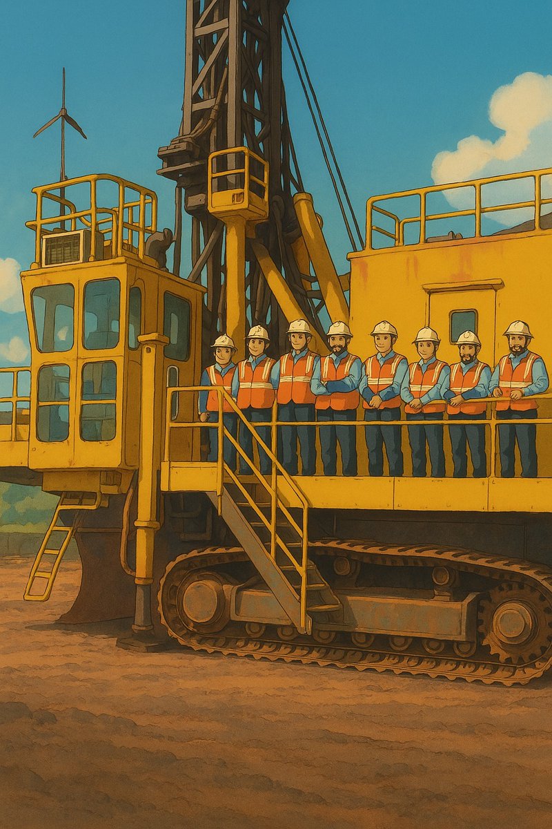 nmdclimited's tweet photo. From the rhythmic hum of machinery to the strong teamwork of our workforce, #LifeAtNMDC is a tribute to those who power progress with their hands and hearts.
#GhibliStyle #GhibliStudio #GhibliArt #LifeAtNMDC #ResponsibleMining https://t.co/OAJrnLUNlB