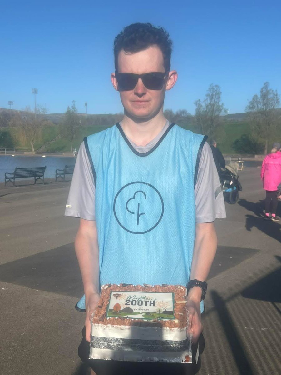 Congratulations to Matty Carleton completing his 200th parkrun today! 👏🏽👏🏽 #loveparkrun