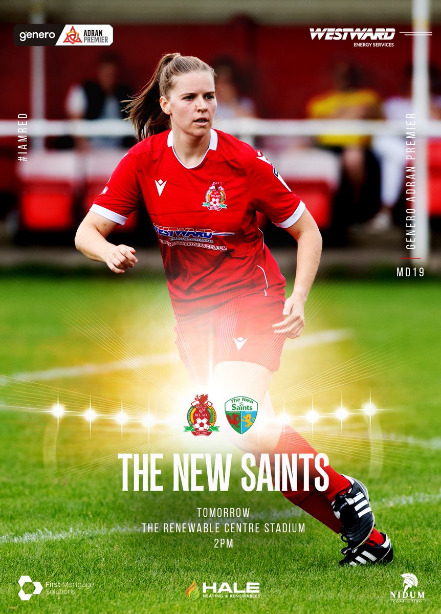 Briton Ferry Llansawel Ladies (@bfllafc) on Twitter photo We are back at home tomorrow as <a href="/tnsfcwomen/">The New Saints FC Women</a> visit The Renewable Centre Stadium
Join us for our last home game of the season
#IAmRed <a href="/Westwardhtg/">Westward Energy Services Ltd</a> We are back at home tomorrow as <a href="/tnsfcwomen/">The New Saints FC Women</a> visit The Renewable Centre Stadium
Join us for our last home game of the season
#IAmRed <a href="/Westwardhtg/">Westward Energy Services Ltd</a>