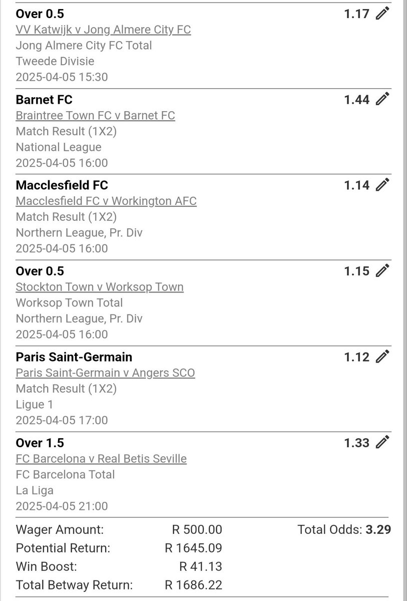 LuckyDoubles's tweet image. ⏭️ 3.2 Odds ⚽ Kick off: 15:30 ⚽ ✌️
Bet Code: X95C5B924
#bettingX #bet #sportpicks