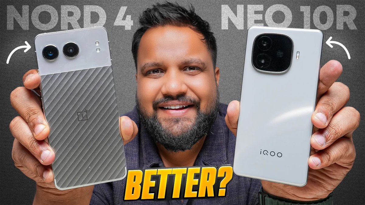 trakinenglish's tweet image. iQOO Neo 10R vs OnePlus Nord 4 - The Comparison YOU Were Waiting For! 

Watch here:youtu.be/Jqawkdf8nf8?si…

@r3dash