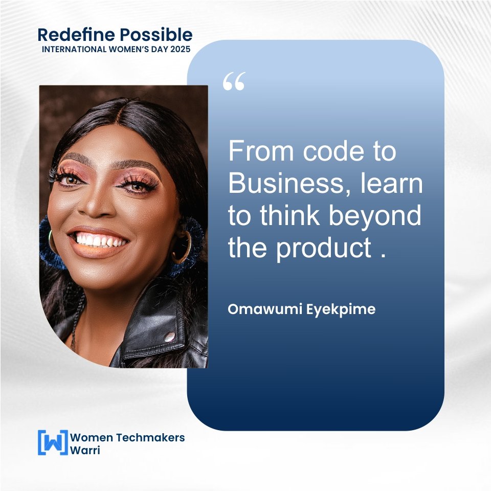 Here’s to strong women: May we know them, may we be them, may we celebrate them.

 International Women’s Day event, we’re inspired by every story, every voice, and every step forward. #IWD2025 #WomenTechmakers #GDG #LiveNow #IWDWARRI #wtmwarri