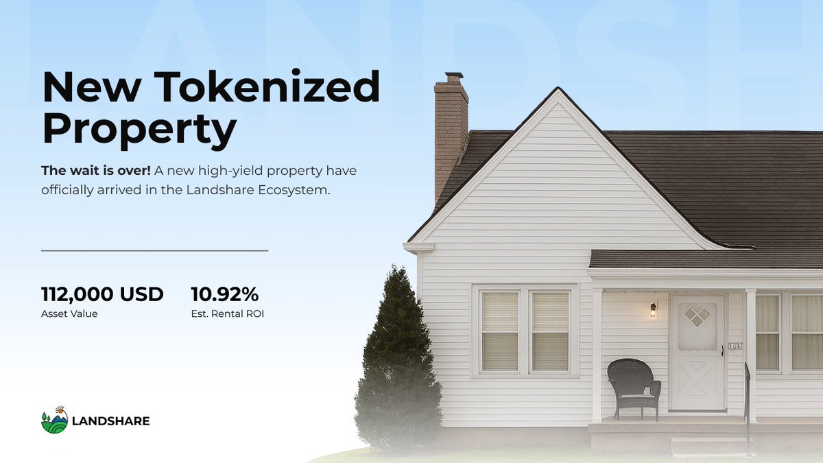 Landshareio's tweet image. Landshare Property Pool Just Got Bigger! 🏡📈

We’re excited to announce the acquisition and tokenization of a new property in Eastpointe, Michigan 🇺🇸, and it’s a big one! With an estimated 10.92% rental ROI, this is now the highest-yielding property in our portfolio.

Fully…