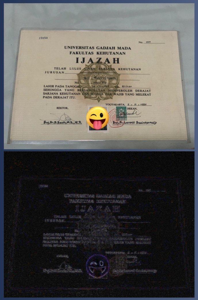 DarsAlexandra1's tweet image. Tanpa malu² @DianSandiU ini post ijasah yg katanya asli, dan ahirnya malu²in🤣🤣🤣