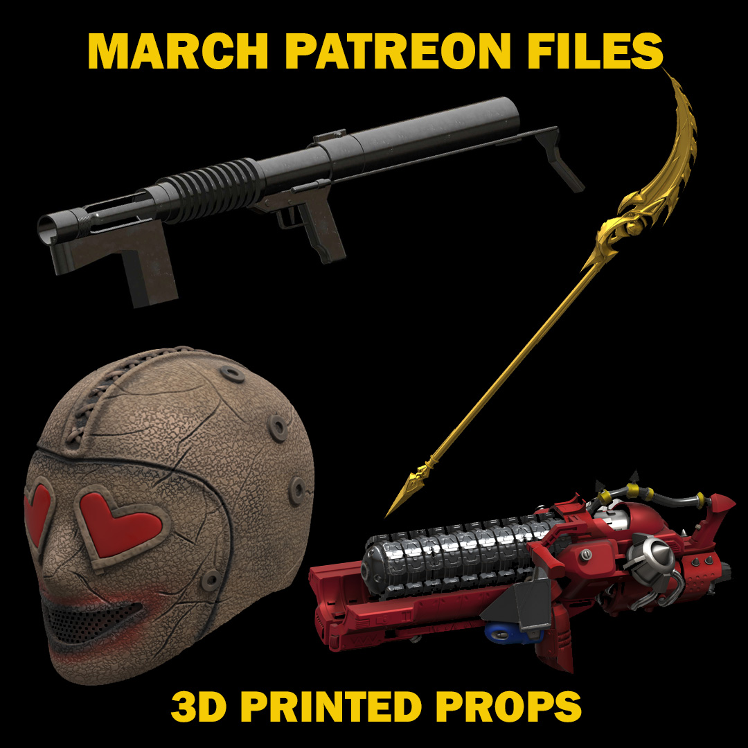 3DPrintedProps's tweet image. Posted March's files over on my Patreon! Some really fun stuff.
patreon.com/3DPrintedProps