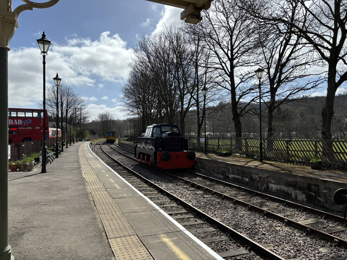 A glorious day at Stanhope station on the Weardale Railway, here to see the Weardale Explorer railtour arrive #femalerailwayphotographer #weardalerailway #heritagerailways