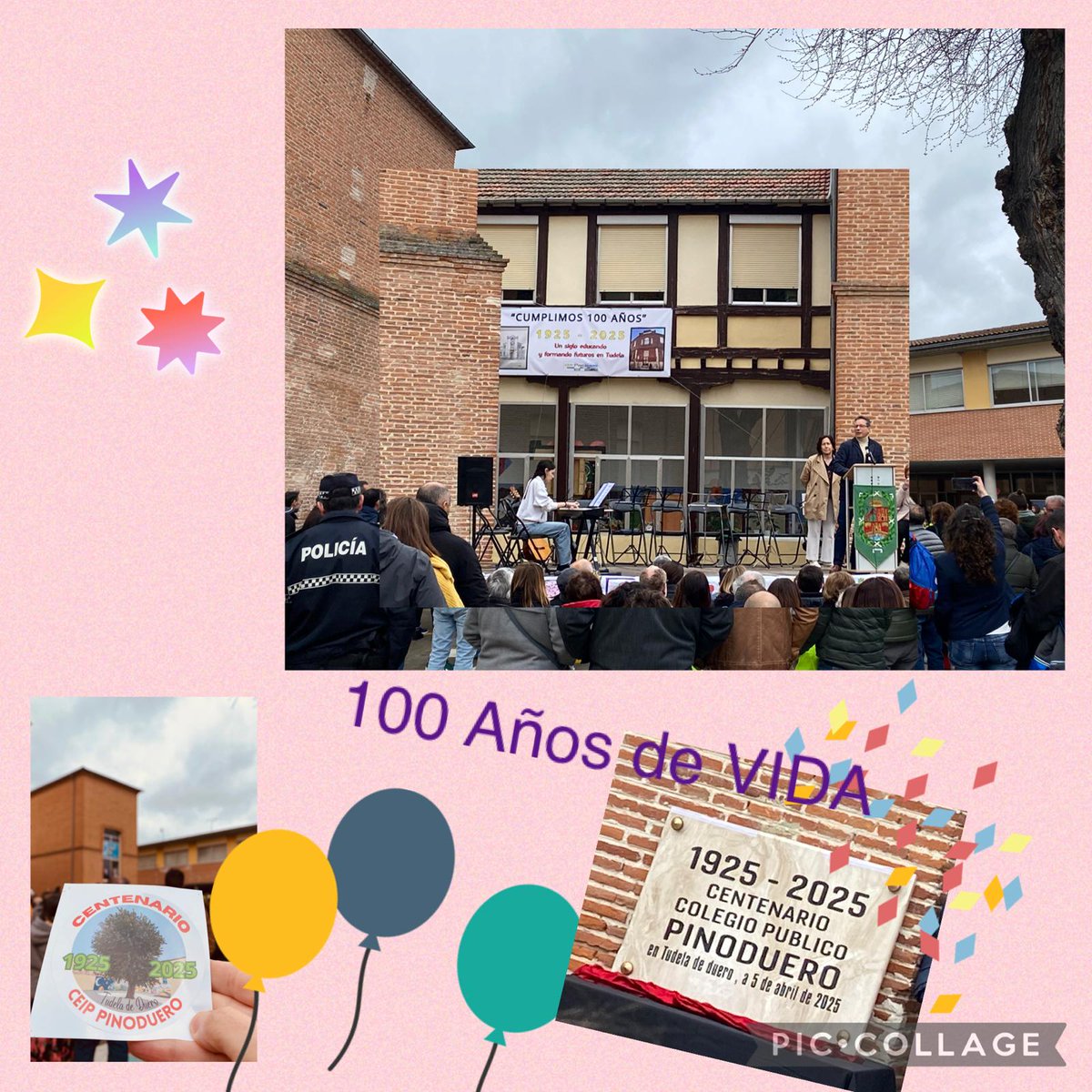 CFIE VALLADOLID (@cfievalladolid) on Twitter photo 🎂🎉El CEIP Pinoduero celebra 100 años de vida
👏🏻👏🏻 Emociomante acto con palabras, música y aplausos
☀️El sol cierra el acto junto al “Himno a la alegría”
<a href="/educacyl/">Educación JCyL</a> #FormacionCylL 🎂🎉El CEIP Pinoduero celebra 100 años de vida
👏🏻👏🏻 Emociomante acto con palabras, música y aplausos
☀️El sol cierra el acto junto al “Himno a la alegría”
<a href="/educacyl/">Educación JCyL</a> #FormacionCylL