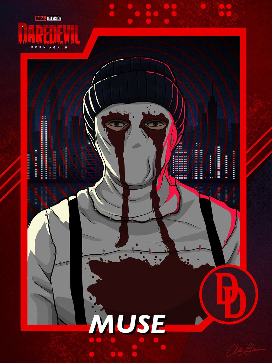 Here’s a new #digitalart tribute of #hunterdoohan as #muse from <a href="/MarvelStudios/">Marvel Studios</a> <a href="/Daredevil/">Daredevil</a> #bornagain 

#tradingcard tribute drawn on the #iPadProart in #adobeillustrator so much fun!😃 #DaredevilBornAgain    <a href="/TheNewtonBros/">The Newton Brothers</a> #Marvel #daredevilart #comics #Daredevil  #fanart