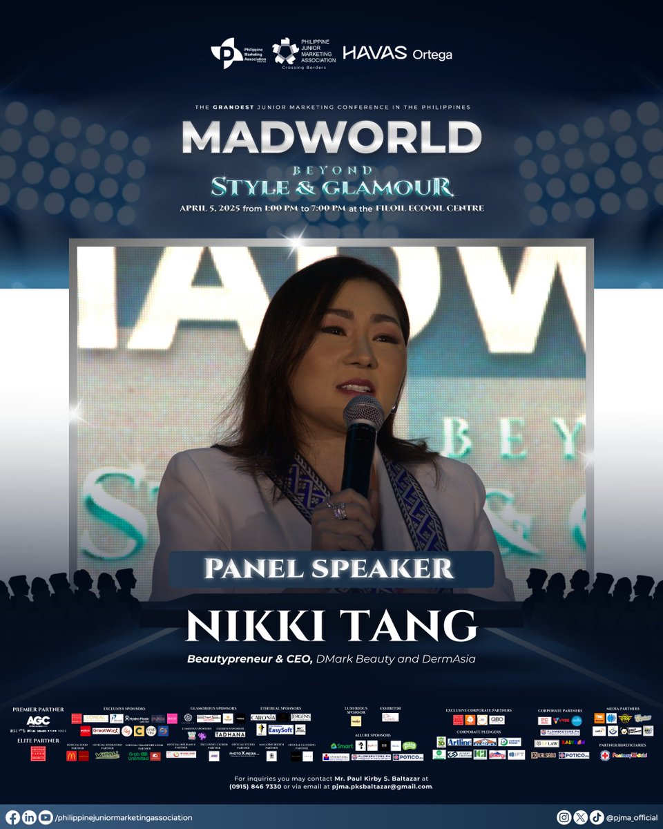 pjma_official's tweet photo. Mr. RJ Ledesma facilitates the panel discussion that explores more inclusive fashion and business industry with Ms. Nikki Tang, Mr. Hayb Anzures, Mr. Archie Carrasco, and Ms. Pam Quinones as panel speakers.

#MADWORLD2025
#BeyondStyleAndGlamour https://t.co/lK4d7gEaN3