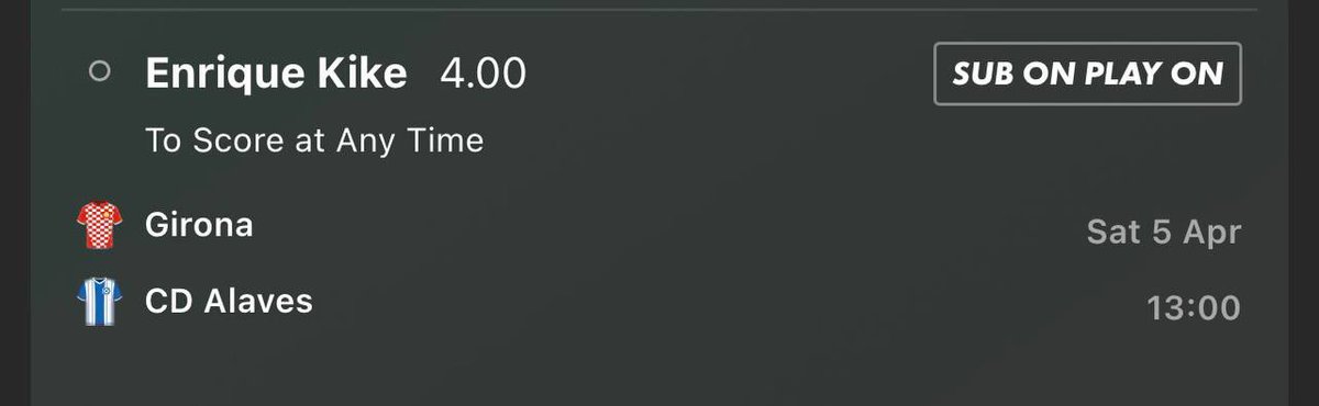 🇪🇸LaLiga

Girona v Alaves 

1u @ 4.00 (bet365) 📆05/04/2025