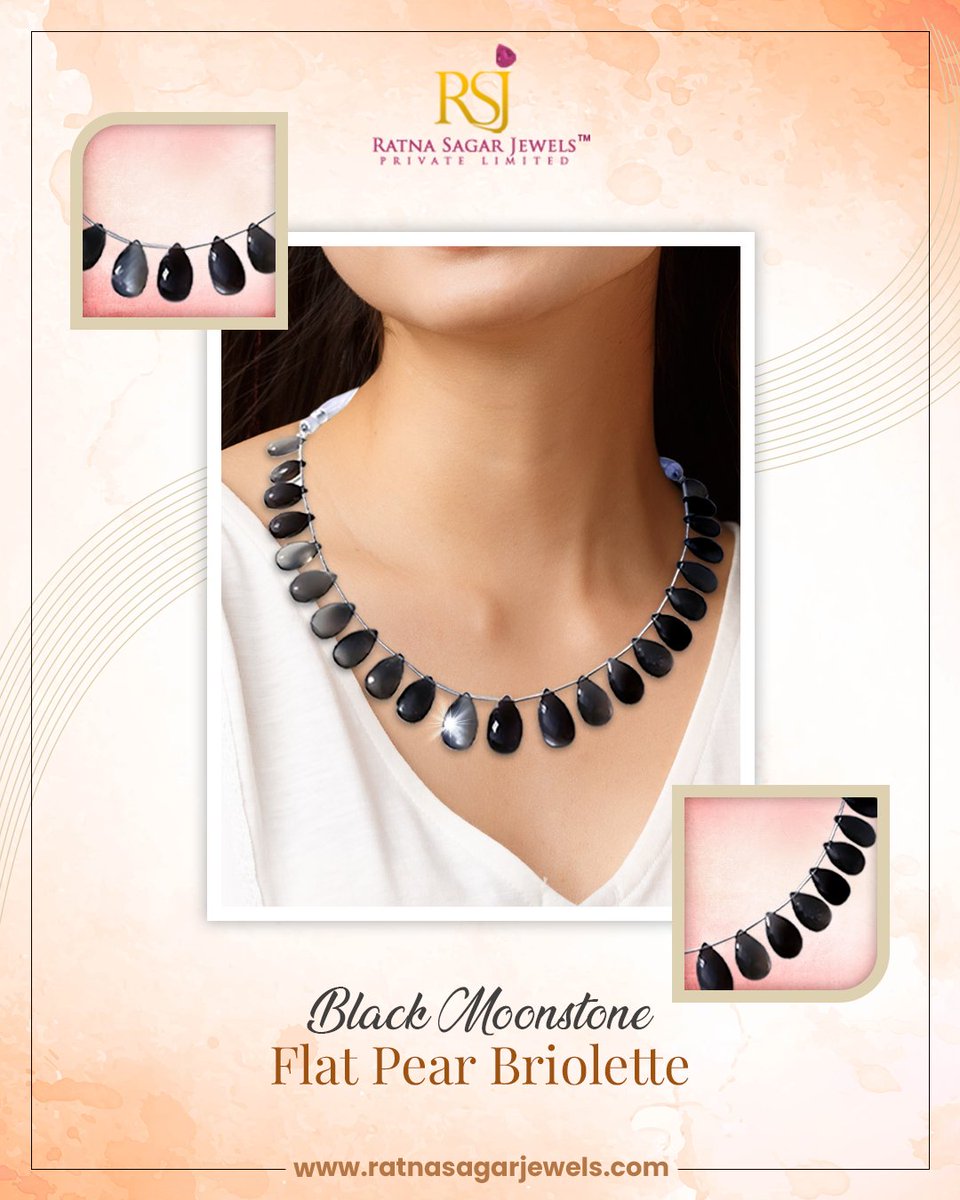 manojmaskara's tweet photo. Upgrade your collection with Black Moonstone Flat Pear Briolettes—perfect for unique, high-end jewelry designs.

DM to order now!
.
Order Now - https://t.co/laaNXykJh0
.
.
#RatnaSagarJewels #GemstoneBeads #GemstoneLove #JewelryDesigns #BlackMoonstoneGemstone #ElegantJewelry https://t.co/QD0ULIVHrx