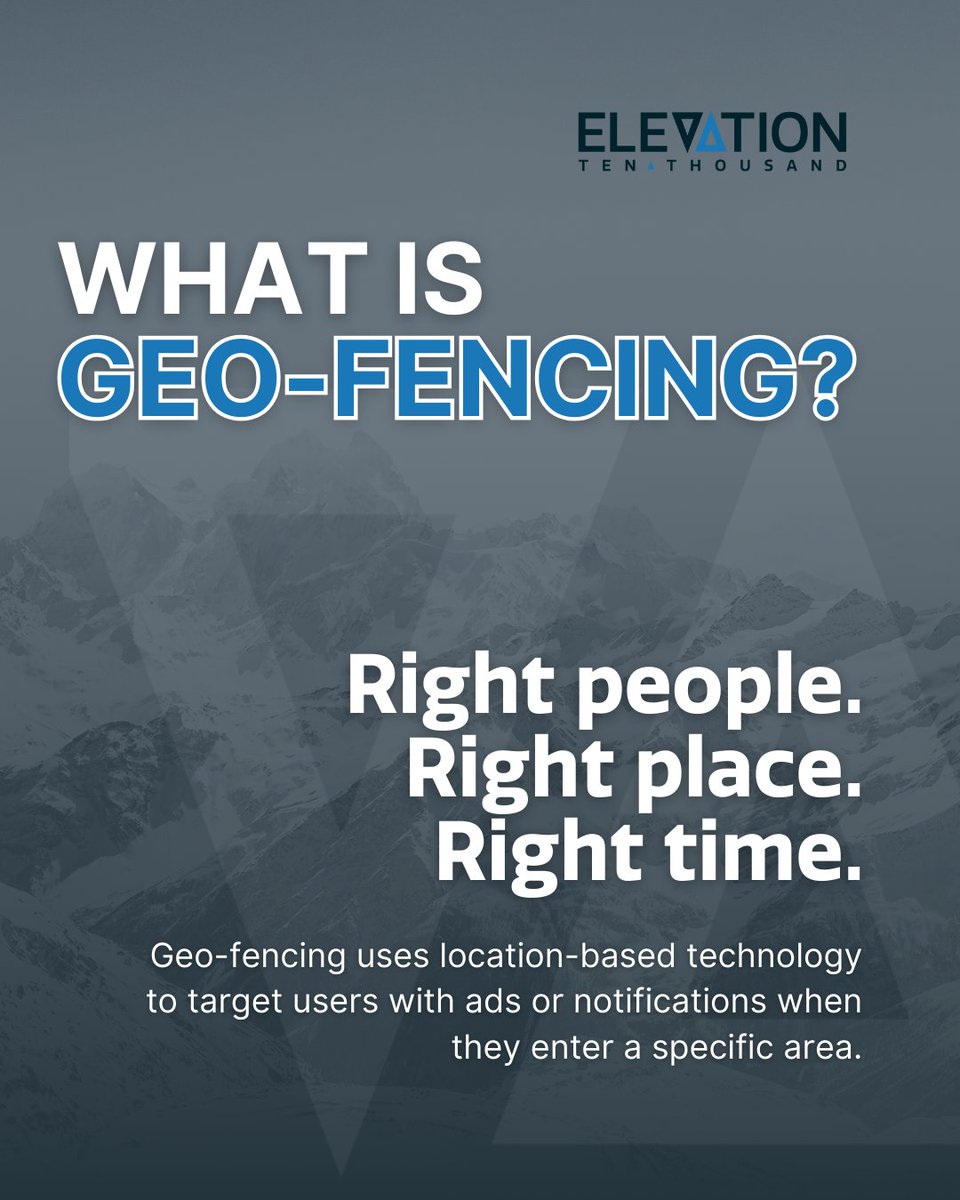 📍Right people. Right place. Right time. 

Geo-fencing puts your brand in front of customers exactly when it matters most. Ready to level up your targeting? Let’s talk strategy 👉 bit.ly/4iOh0FK