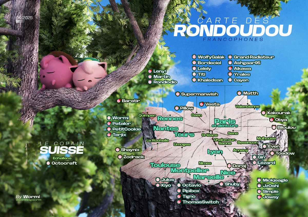 wormbigworm's tweet image. LA CARTE DES RONDOUDOU EST LA ! 

🌸

On est super contents de vous présenter cette carte, et surtout, un grand merci aux Puffs d’avoir répondu présents à l’appel !