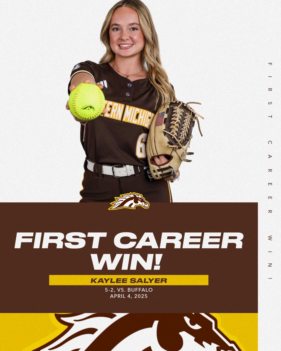 🎉 Congrats to Fairland alum Kaylee Salyer! 🎉
Kaylee earned her first college pitching victory yesterday as Western Michigan took down Buffalo 5–2! 🥎💪
She was 🔥 on the mound, racking up 8 strikeouts in the win!
Way to go, Kaylee! We’re proud of you! 💚 #FairlandProud