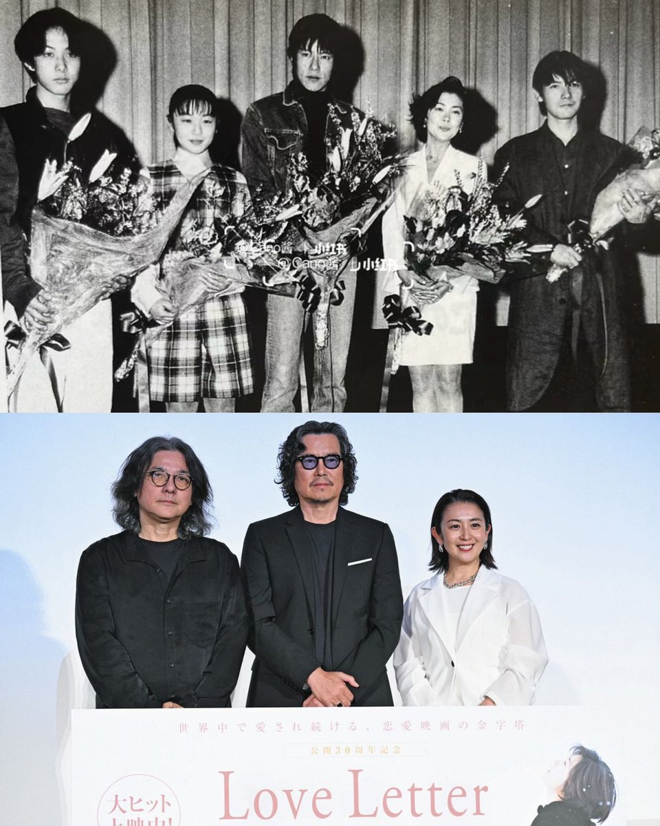 shunji iwai and the cast of love letter, 30 years later 🤍