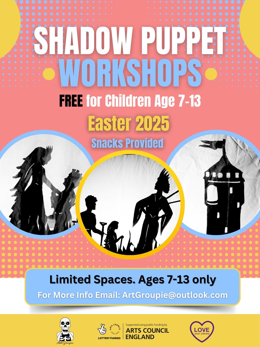 Liverpool Tourist Information (@liverpooltic) on Twitter photo 🐰✨ FREE Easter Holiday Fun for kids aged 7-13 across <a href="/LpoolCityRegion/">Liverpool City Region</a> with <a href="/JohnnieMaguire/">John Maguire/ArtsGroupie</a> creating puppets, inventing stories & performing at a Puppet Showcase <a href="/Lpoolcentlib/">Liverpool Central Library and Archives</a> on 10 May!
📅 8 April – 10 May
⏰ 11am – 3pm
📍 Various @liverpoollib
📩 Email artgroupie@outlook.com 🐰✨ FREE Easter Holiday Fun for kids aged 7-13 across <a href="/LpoolCityRegion/">Liverpool City Region</a> with <a href="/JohnnieMaguire/">John Maguire/ArtsGroupie</a> creating puppets, inventing stories & performing at a Puppet Showcase <a href="/Lpoolcentlib/">Liverpool Central Library and Archives</a> on 10 May!
📅 8 April – 10 May
⏰ 11am – 3pm
📍 Various @liverpoollib
📩 Email artgroupie@outlook.com