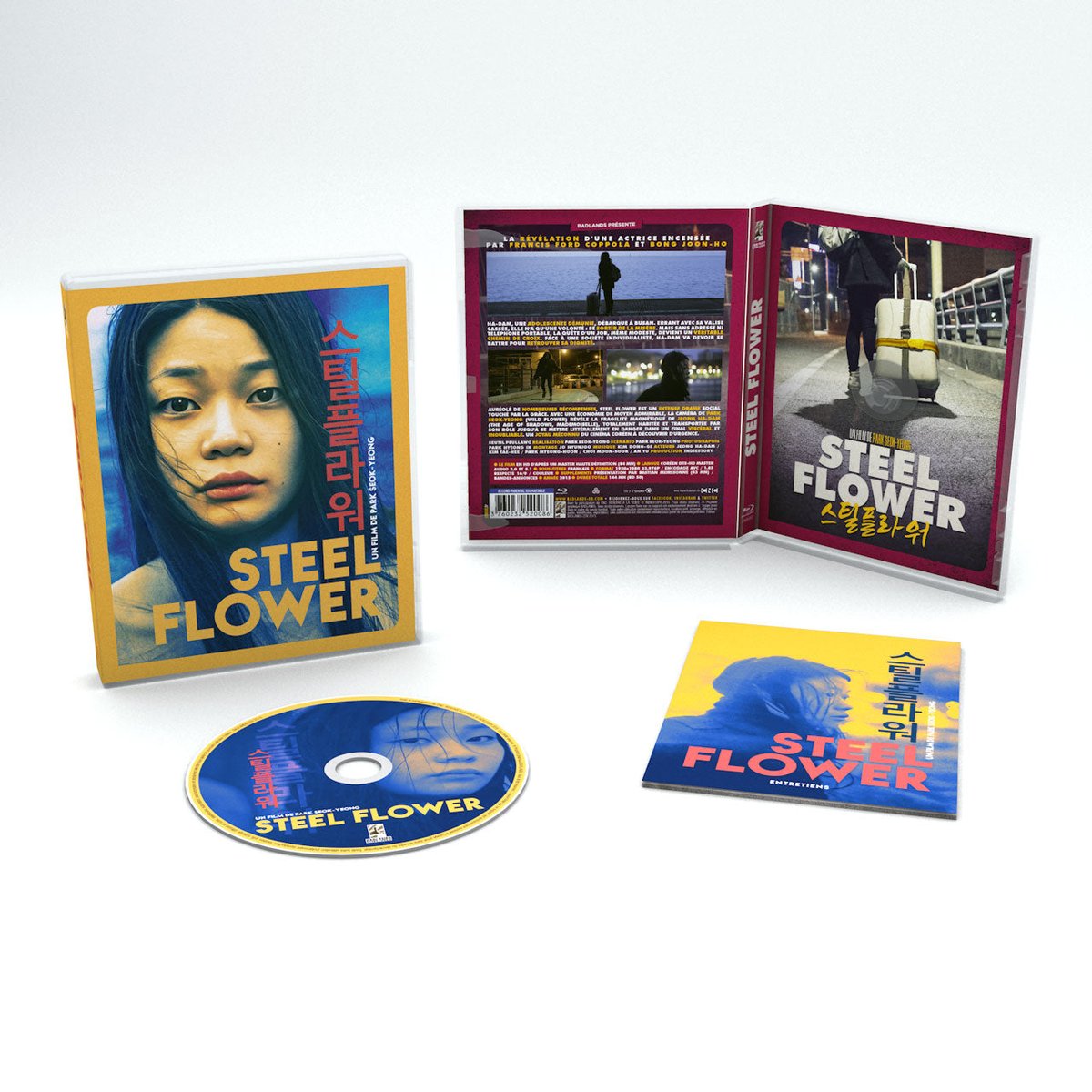 🇰🇷📀 À partir de ce jour Steel Flower 스틸 플라워 de PARK Suk-young 박석영 est disponible sur lechatquifume.myshopify.com/products/steel… grâce aux éditions Badlands (badlands-ed.com)

#Corée #CoréeDuSud #cinéma #film #vidéo