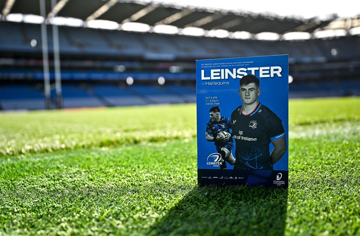 Leinster Rugby (@leinsterrugby) on Twitter photo 📘 Pick up a copy of today's programme and support the <a href="/IRFUCharTrust/">IRFUCharitableTrust</a>.
In this issue:
🎙️ Dan Sheehan and Henry McErlean interviews.
🏐 James Power's journey from Leinster Academy to glory with <a href="/CualaCLG/">Cuala GAA</a>.
🏆 <a href="/bankofireland/">Bank of Ireland</a> Schools Cups round up.
#LEIvHAR #NeverLessThanEverything 📘 Pick up a copy of today's programme and support the <a href="/IRFUCharTrust/">IRFUCharitableTrust</a>.
In this issue:
🎙️ Dan Sheehan and Henry McErlean interviews.
🏐 James Power's journey from Leinster Academy to glory with <a href="/CualaCLG/">Cuala GAA</a>.
🏆 <a href="/bankofireland/">Bank of Ireland</a> Schools Cups round up.
#LEIvHAR #NeverLessThanEverything