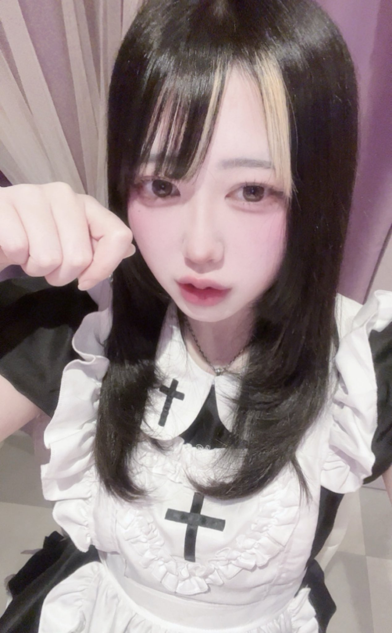 コスプレ メイド服 Mサイズ フルセット 小悪魔 コンカフェ
