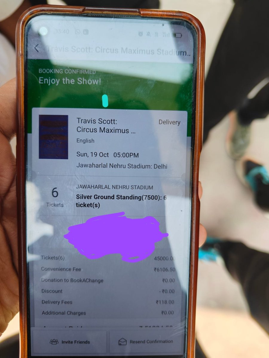 Freak01640335's tweet photo. Fein in the most pit of silver at 14k each
I've got 9 silver standing for 19th oct, self purchased 
#TravisscottIndia #BookMyShow #circusmaximus https://t.co/obovqGjeMv