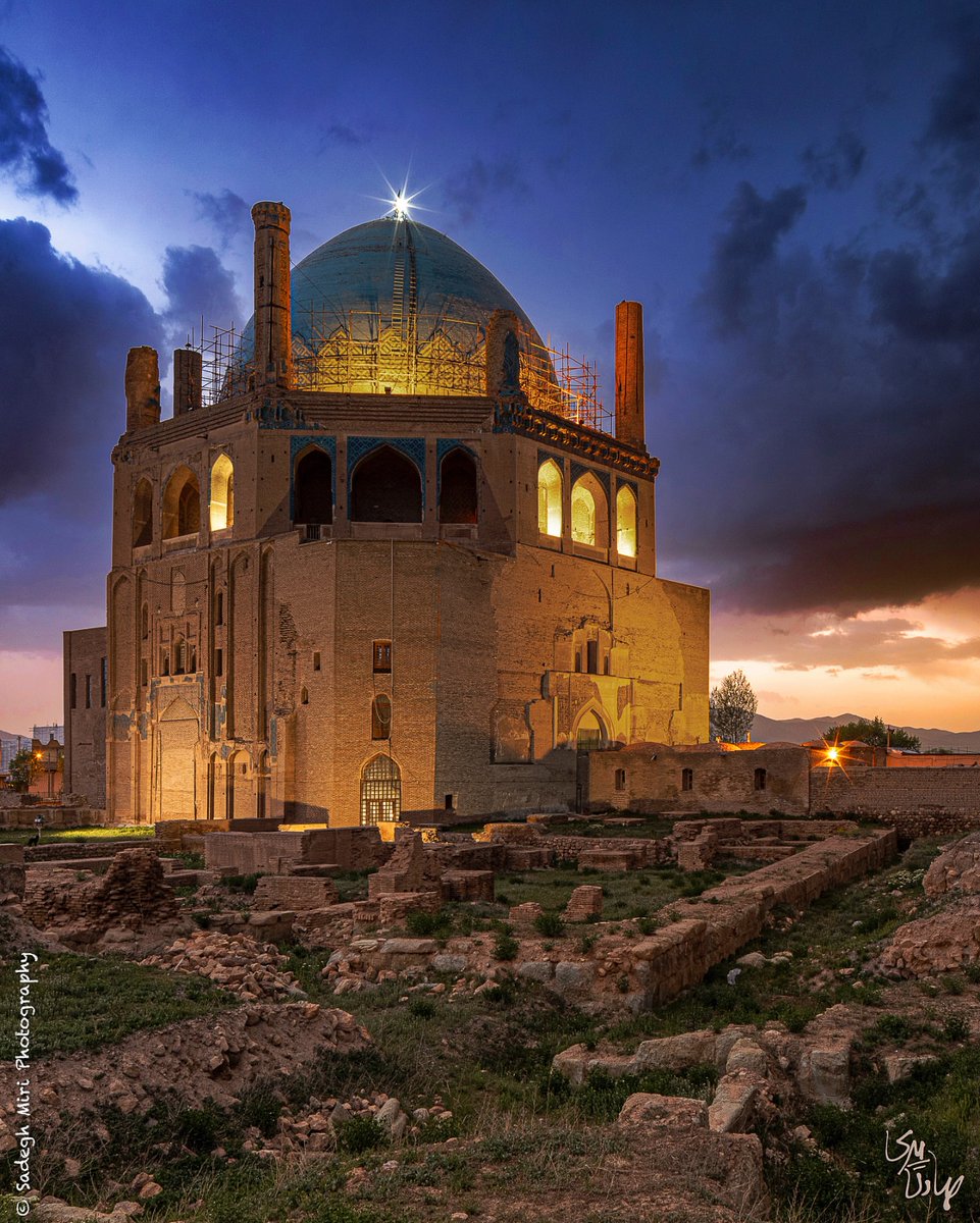 Soltaniyeh Dome in Zanjan, one of the largest historic domes in the world  
Photo by: Sadegh Miri  
#Zanjan #SeeIran