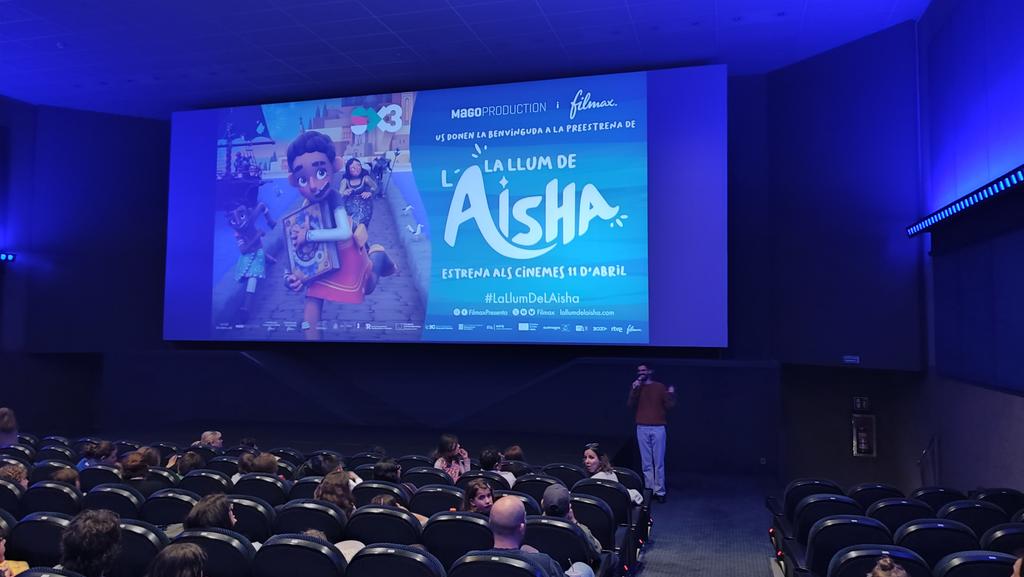 #LaLuzDeAisha ha iluminado los Cines Bosque de Barcelona con el preestreno. 🙌💫

🎬 Muchas familias y el equipo han disfrutado por primera vez en la gran pantalla de esta aventura para toda la familia. 🎟️ 11 de abril estreno en cines.