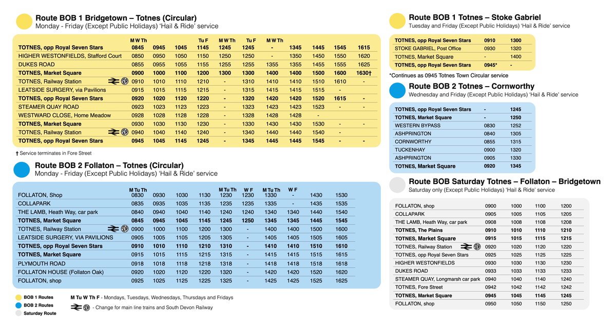 Here's copy of the Timetable just in case....