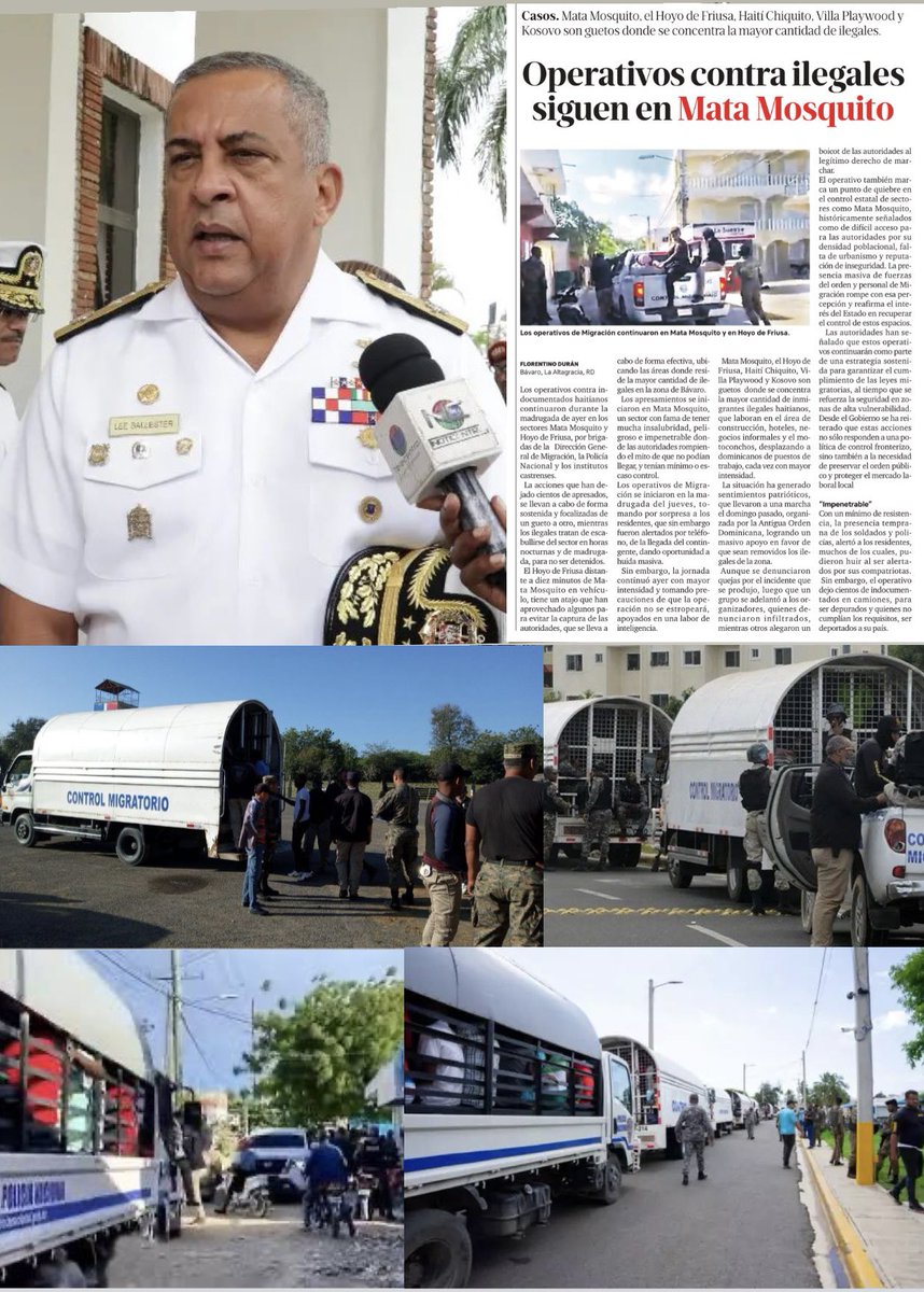 G_GomezJ's tweet photo. La Dirección General de Migración, continuo ayer los operativos contra #indocumentados #haitianos durante la madrugada de ayer en los sectores Mata Mosquito, el Hoyo de #Friusa, #Haiti Chiquito, Villa Playwood y Kosovo son #guetos donde se concentra https://t.co/CDiiVosNrE