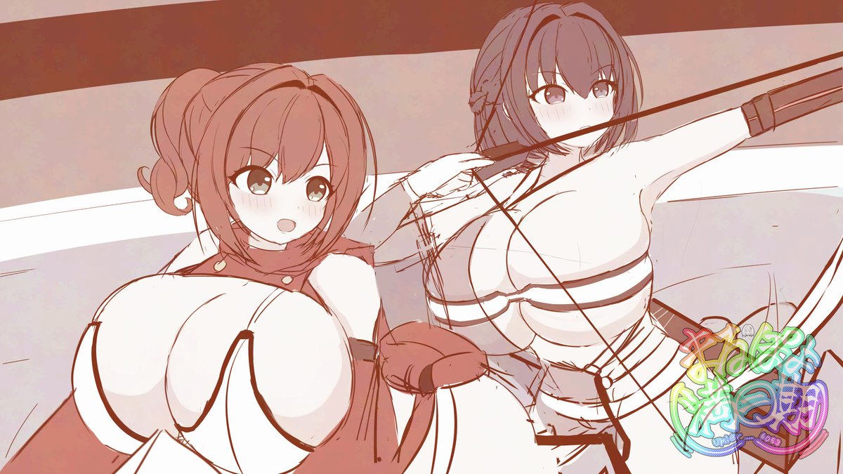 おWIP めずらしく健全
ちょっとサイズ感修正して描き込む! 