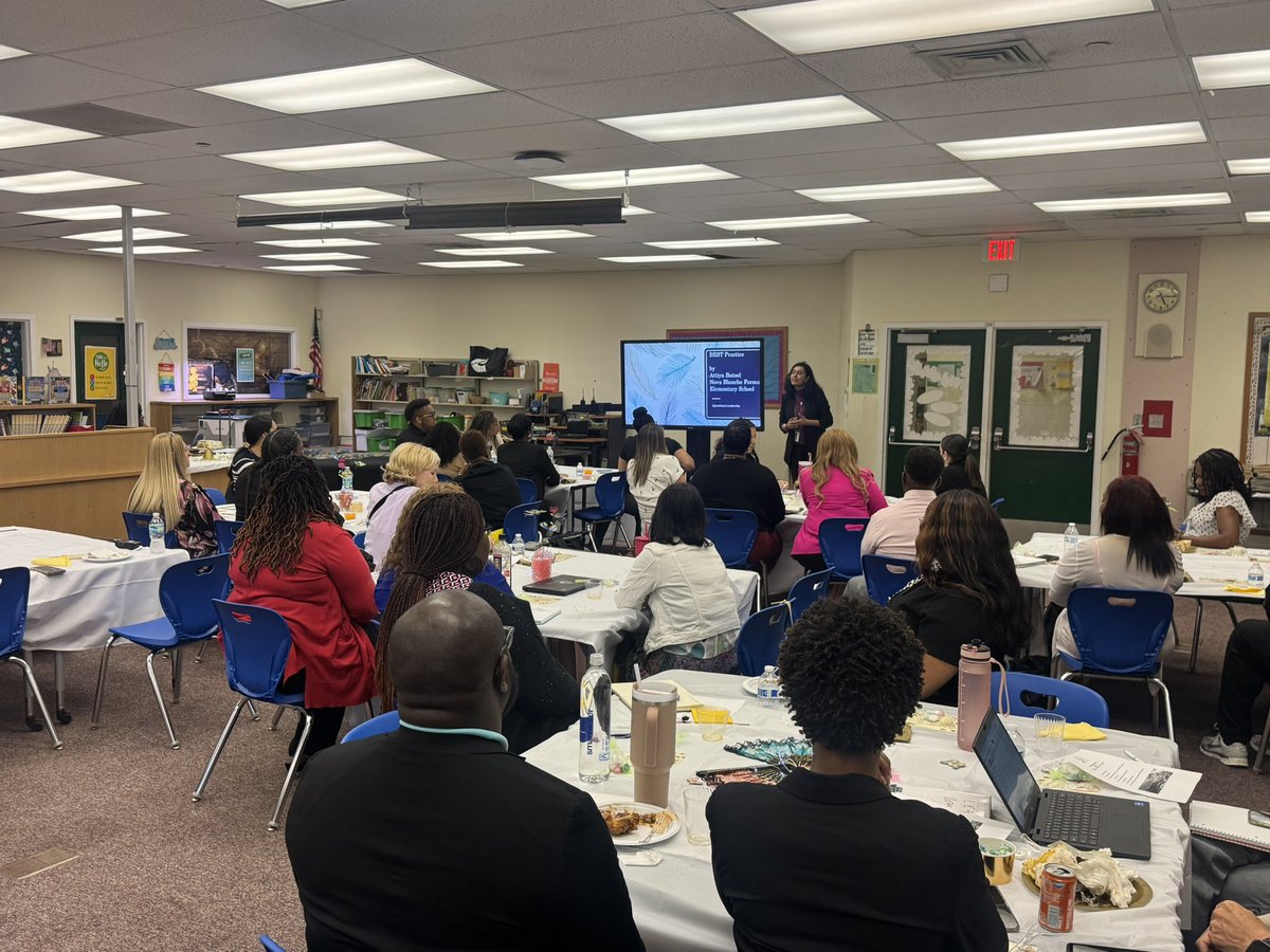 Thursday night, one of the topics was decision making with Ms. Baugh. Our LEAD cohort group analyzed case studies that required effective decision making from the participants. Thank you to Ms. Attiya Batool for presenting your best practice at Nova Blanche ES.
