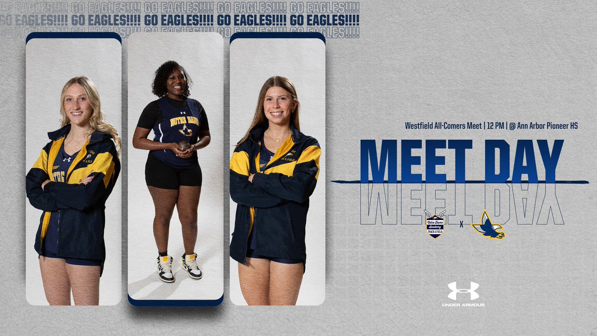 NDA Athletics (@ndaeaglesports) on Twitter photo Good luck to <a href="/NDATrack_Field/">NDA TRACK & FIELD</a> in the Westfield All-Comers Meet today at Pioneer HS in Ann Arbor! Field events start at 12 pm and running events start at 1 pm.
Check out live results here: live.a2racemanagement.com/meets/45859
🦅 #GoNDAEagles Good luck to <a href="/NDATrack_Field/">NDA TRACK & FIELD</a> in the Westfield All-Comers Meet today at Pioneer HS in Ann Arbor! Field events start at 12 pm and running events start at 1 pm.
Check out live results here: live.a2racemanagement.com/meets/45859
🦅 #GoNDAEagles